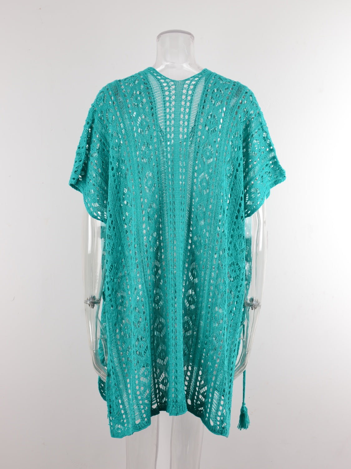 Cutout V-Neck Cover-Up with Tassel 12 colors to choose from