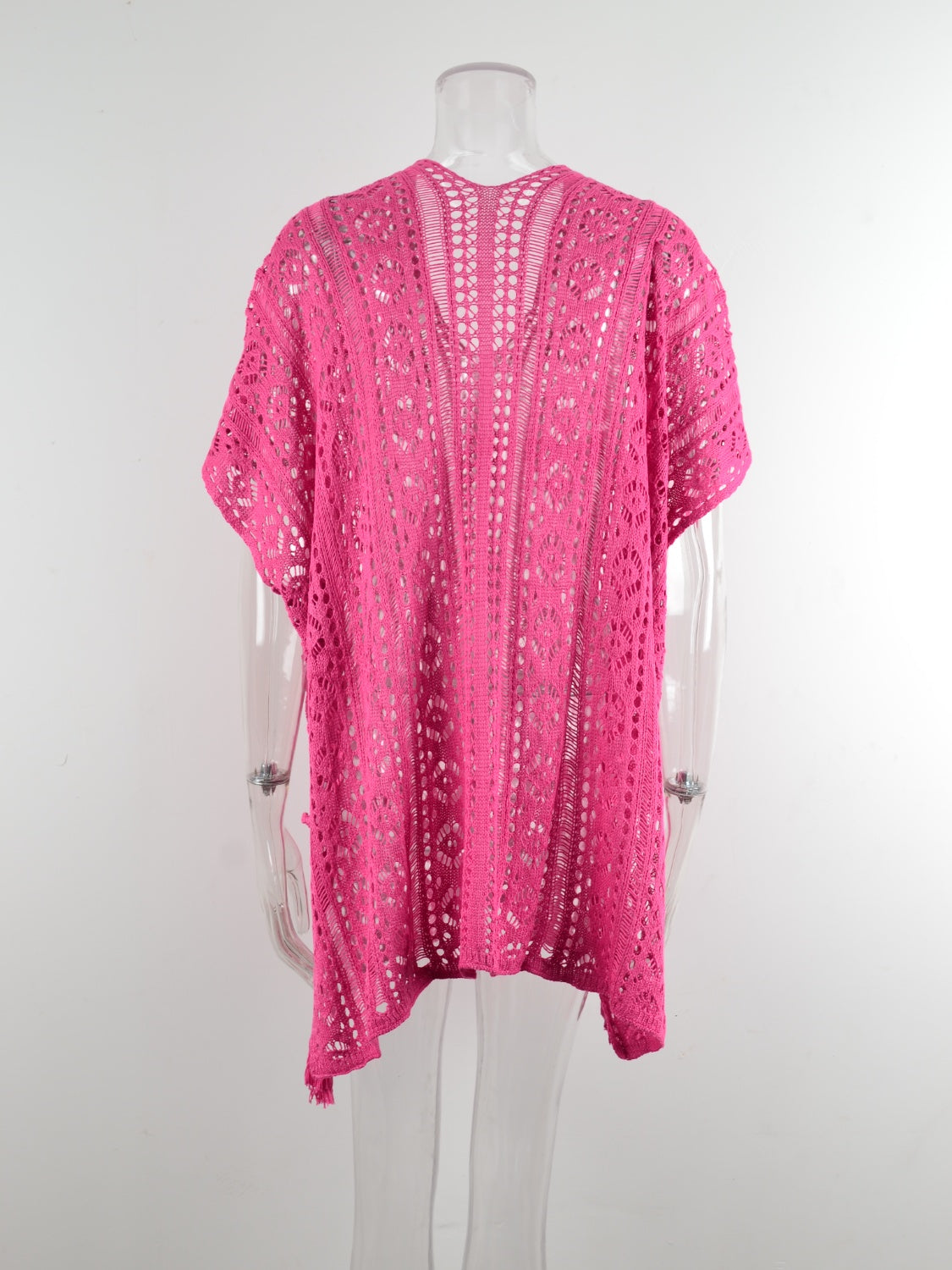 Cutout V-Neck Cover-Up with Tassel 12 colors to choose from