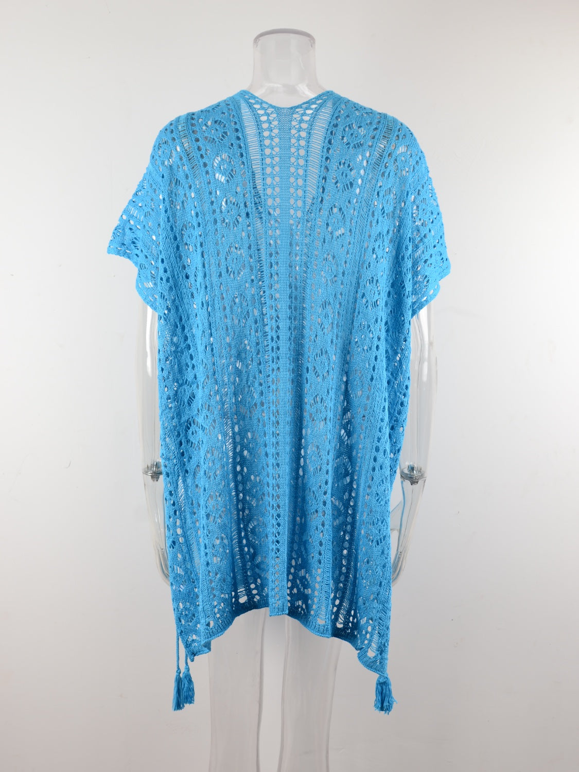 Cutout V-Neck Cover-Up with Tassel 12 colors to choose from